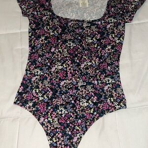 VS PINK Floral bodysuit